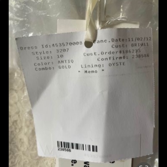 Lazaro Designer Wedding Dress Style 3207 NEW WITH TAGS - Picture 6 of 8